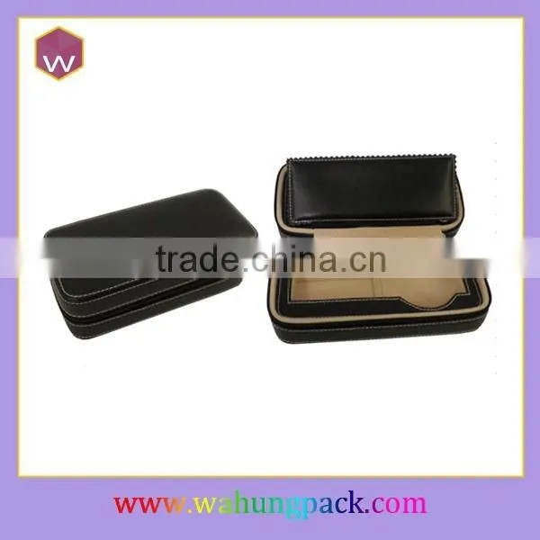 Custom Black Color Mens Leather Watch Box (WH-1740JL) photo-2