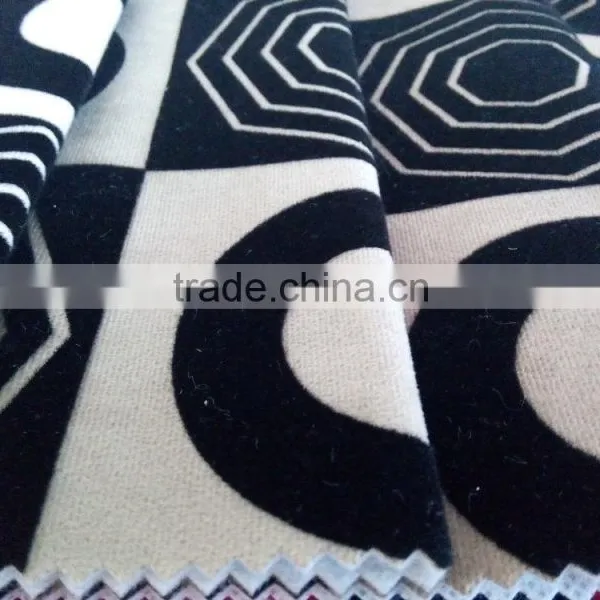 ZJHF-F35 New Super Soft Velvet Flocked Fabric Modern Sofa Fabric Home Textile photo-2