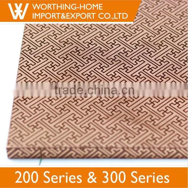 Decorative Stainless Steel Sheet Stamped Grade 201 for Luxury Hotels photo-2