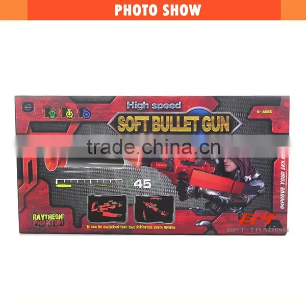 2 IN 1 Kids Soft Bullet Gun Toy for Sale photo-4