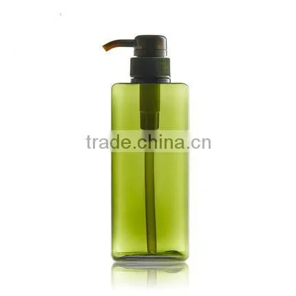 HDPE Square Round Plasic Empty Body Lotion Shampoo Bottle /Shower Bottle With Pump Dispenser Spray Cap photo-4