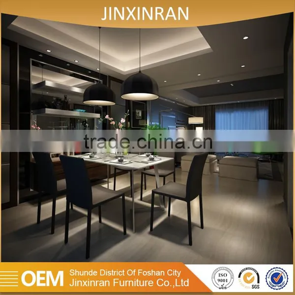 Dining Room White Marble Top Stainless Steel Frame Dining Table photo-5