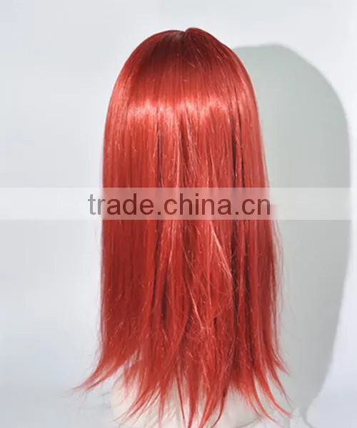 Red Full Lace Synthetic Long Straight Hair WigN304 photo-3