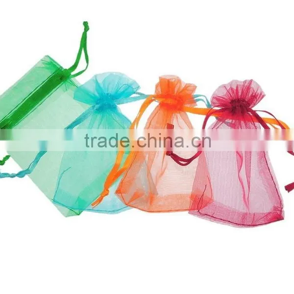 In Stock Mixed Color Wedding Favour Gift Organza Bags Pouch Wholesale photo-4