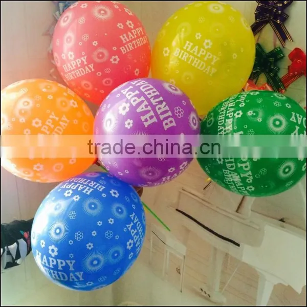 Made in China Happy Birthday Printed Balloons for Birthday Party Decorations photo-2