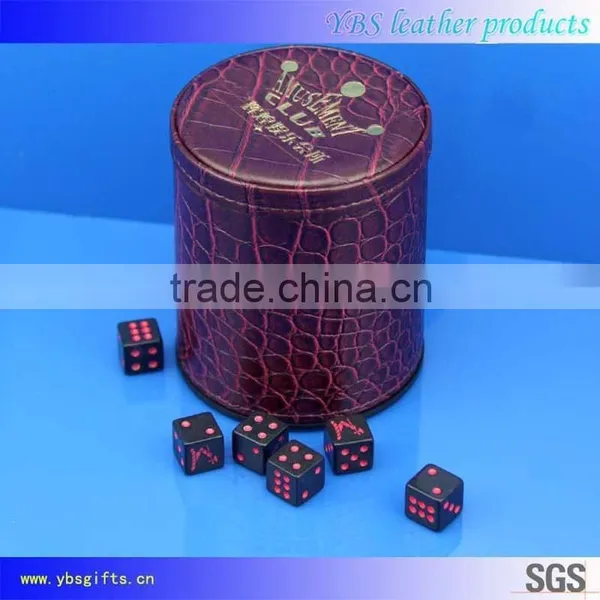 China Supplier New Product Genuine Leather Dice Cup photo-2