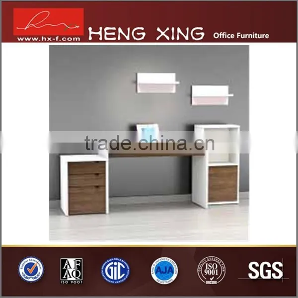 2015 New Design Color Blocking Cheap Computer Desk Price White Hign Gloss Computer Desk Table photo-3