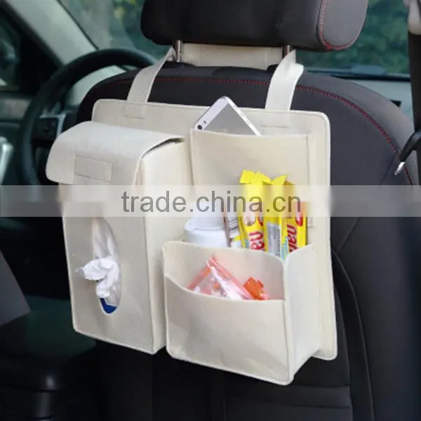 New Arrival Food Paper Mesh Back Seat Car Organizer photo-3