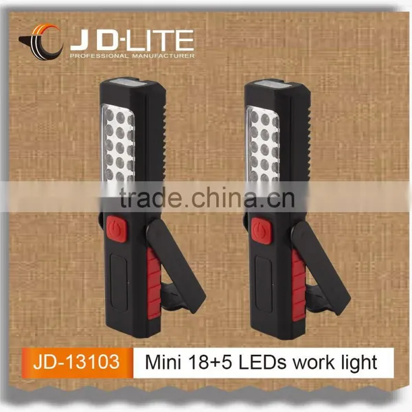 Mini 18+5LEDs 360degrees Rotate Mechanics Work Lamp Battery Backup Led Emergency Light