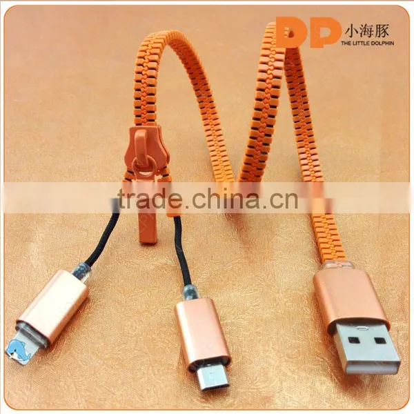 Both Ends Micro and 5 Pin Usb Zipper Type c Cable Suitable for Apple Usb Cable for Android Phone photo-6