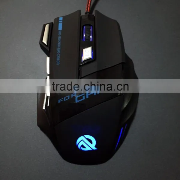 7D Wired Game Mouse Laser Lighted LED Custom Logo Gaming Mouse photo-2
