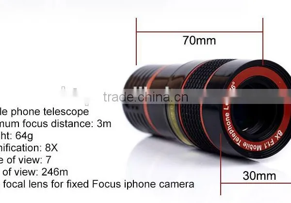 Optical Zoom 8X Telephoto Tele Photo Lens for Iphone Camera photo-5