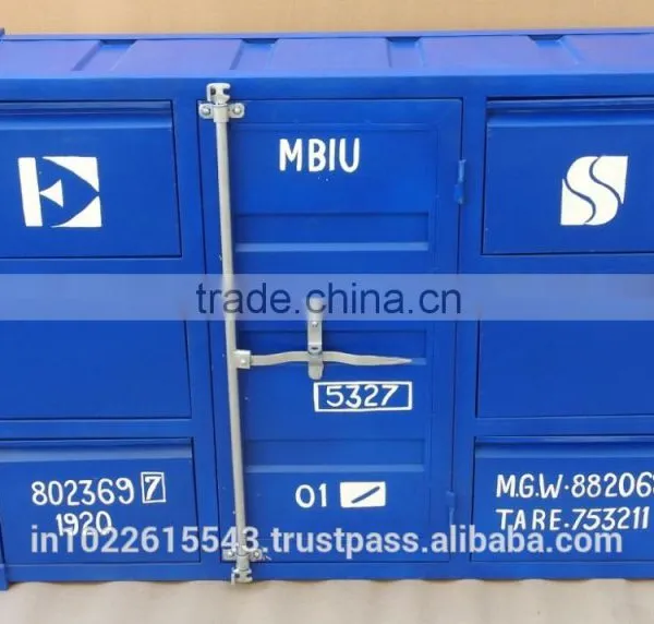 IRON CONTAINER COLL. 1-DOOR 6-DRAWER SIDE BOARD