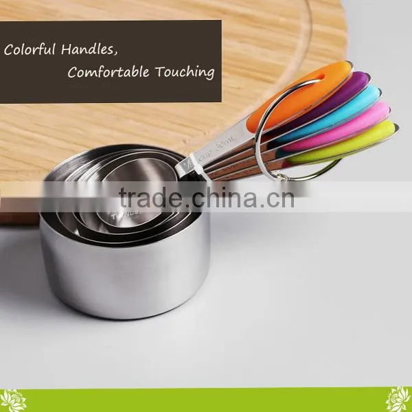Stainless Steel Measuring Cup,Measuring Spoon Set for Dry and Liquid ,Stackable Measuring Cups/Spoons Set for Cooking or Baking photo-5