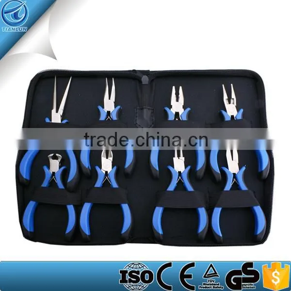 Jewelry Making Tools Kit With Zipper Case Mini Precision Pliers Tools Set For Jewelry Beading Wire Cutting Craft