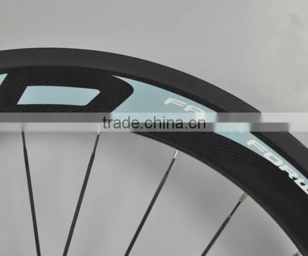 2015 New Arrival Ffwd 700C Clincher Carbon Fiber Wheelset Chinese Bike Wheels High-profile Carbon Wheels photo-6