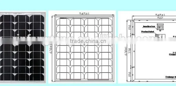 More Than 16% Efficiency Cells ,40W Monocrystalline Solar Cells photo-2