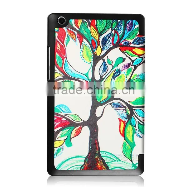 Colorful Pattern Mobile Phone Case Slim Flip Leather Cover For Lenovo Tab2 A8-50 photo-5