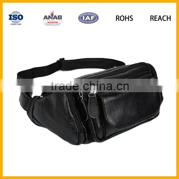 Fashionable PU High Quality Multilayer Men Abd Women Waist Bag photo-3