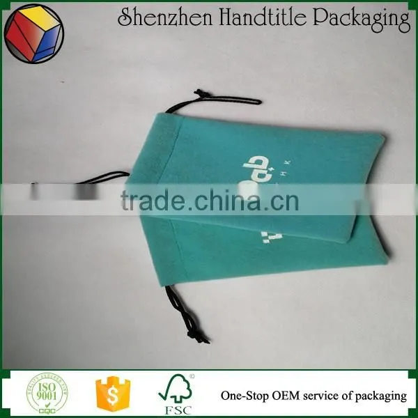 Screen Printing Velvet Pouch Logo Jewelry Pouch With Logo Gold Foil Stamping photo-5