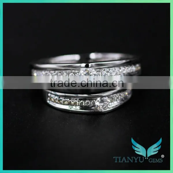 Darry Ring Design! Promise Rings! 3MM Moissanite Rings With 1.2mm Small Moissanite photo-4