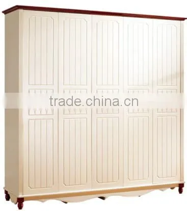 FUTURE Korea's Rural Style Solid Wood White Bed With Fabric for Bedroom Furniture Design photo-4