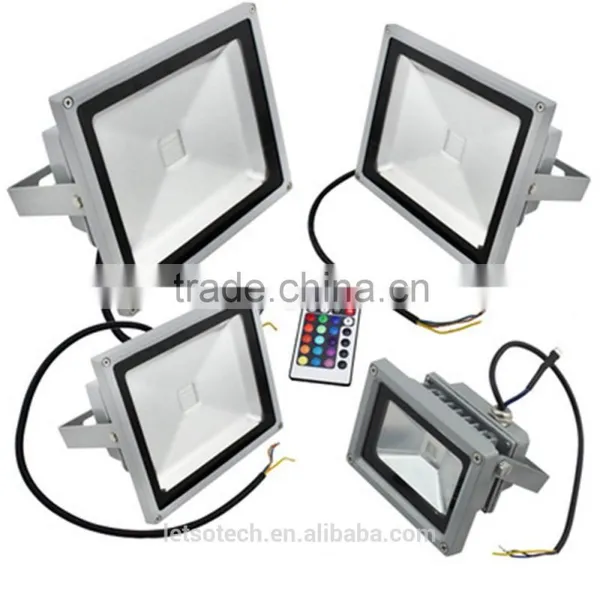 2016high Quality Factory Price IP65 50w Dmx Rgb Outdoor Led Flood Light Remote Led Floodlights With CE &ROHS&UL 3 Years Warranty photo-2