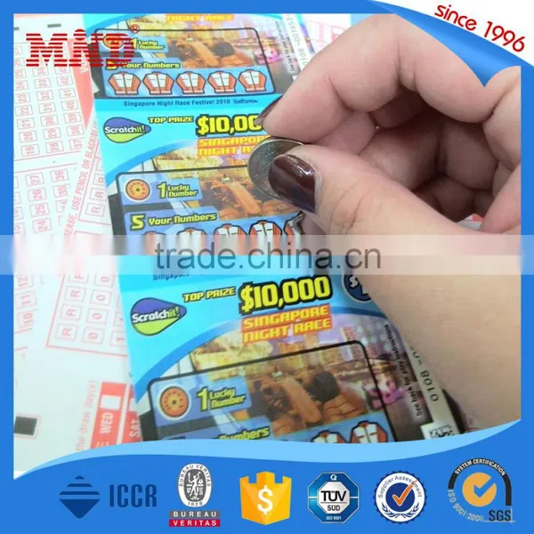 MDP121 Custom Printing Pvc Scratch off Card/85.5*54mm Size Plastic Lottery Scratch Card Printing photo-3