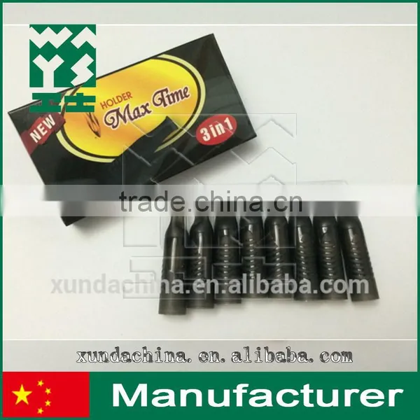 Cigarette Filter Extra Turbo Black Package 3 in 1 Cigarette Holder Plastic
