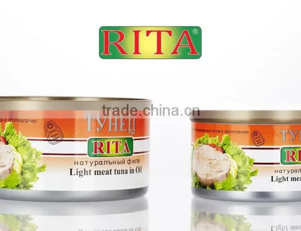 CANNED TUNA FISH HIGH QUALITY FROM THAILAND BLUE RIVA / RITA BRAND