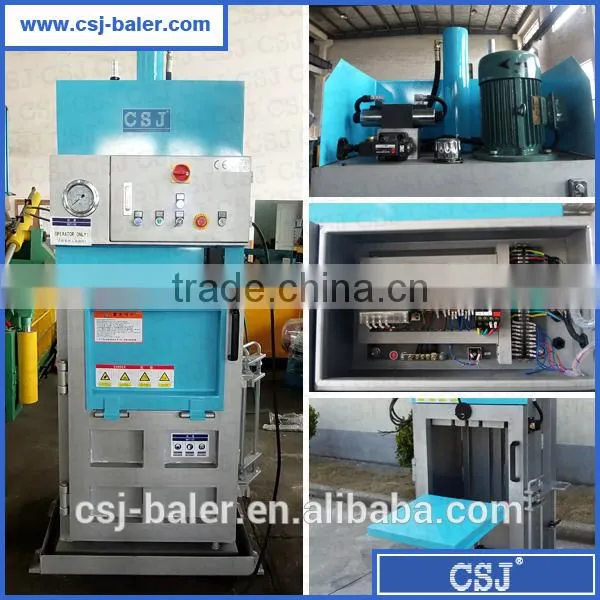 CE Standard JP6040T10A Hydraulic Verticle Stainless Mini Baler photo-5