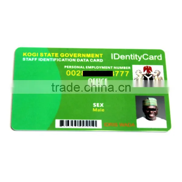 Cr80 30mil PVC White Signature Panel VIP Barcode Smart Card photo-5