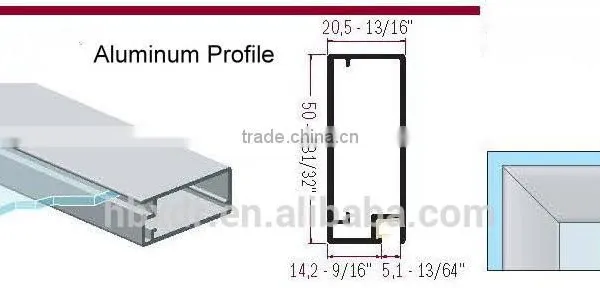 OEM Aluminum Factory High Quality Aluminum Edge for Kitchen Cabinet and Custom Glass Aluminum Extrusion Frame photo-3