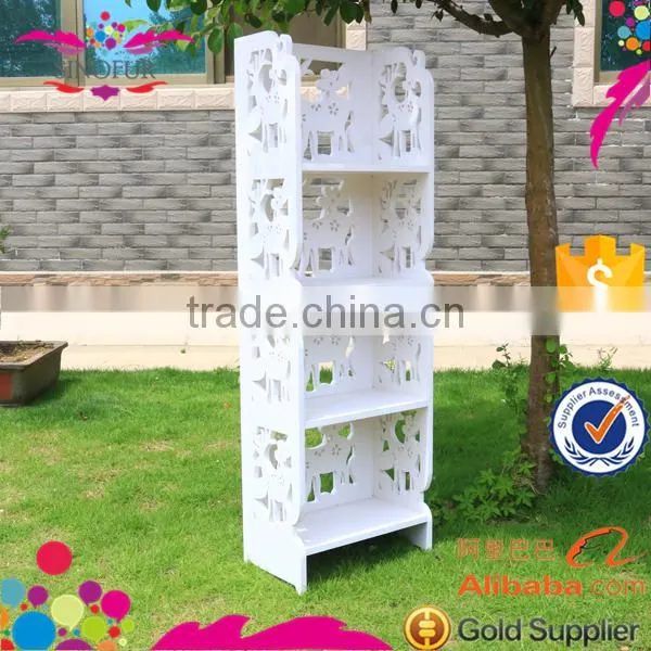 Living Room Furniture Wood Plasitc Composite Rack Book Shelf photo-5