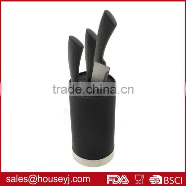 Hot Sell Universal Knife Block With S/s Ring Bottom New Messer Knife Block Knife Holder Plastic Knife Rack photo-2
