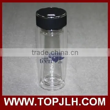 Eco-friendly Heat Transfer Printing Water Bottle, Glass Drinking Double Wall photo-6