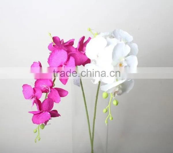 Two Branches Decorative Butterfly Orchid Artificial Butterfly Orchid Flowers Landscaping Flowers photo-3