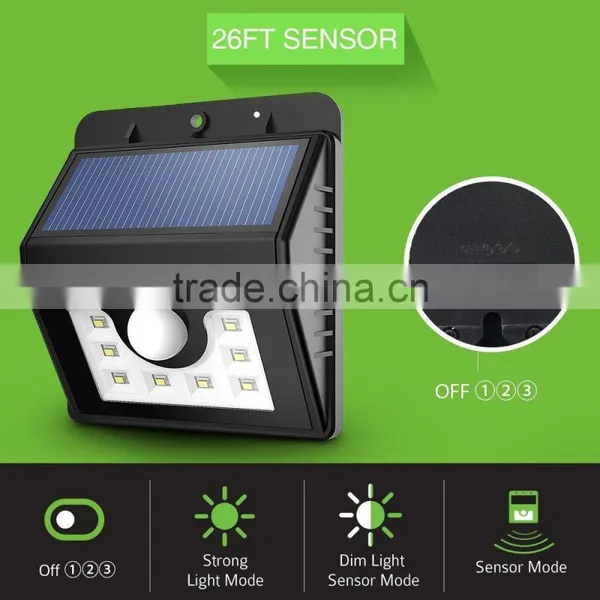 Outdoor Solar Power Light Motion Sensor Light Control 8 LEDs SMD IP65 With Waterproof photo-5
