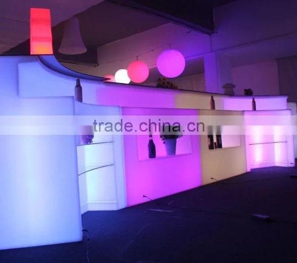 Outdoor Weatherproof Rechargeable Glowing Color LED Bar Furniture photo-4