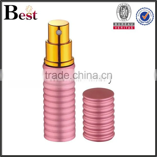 2017 Hot New Products Cosmetic Packaging 5ml 6ml Purple Pocket Glass Perfume Bottle Screw Spray Aluminum Cover Bottle Perfume photo-5
