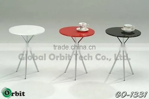 Tempered Glass Modern Design Metal Magazine Rack Small Design Table photo-5