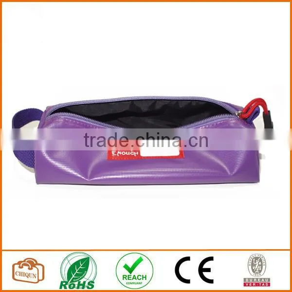 Tarpaulin Name Tag Small Pencil Case Pouch (Purple) photo-2