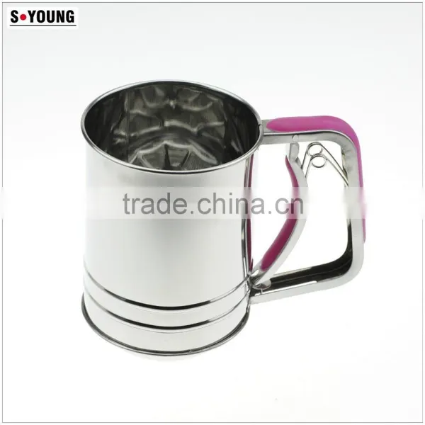 42001hand Operated Stainless Steel Kitchen Flour Sifter/strainer photo-2