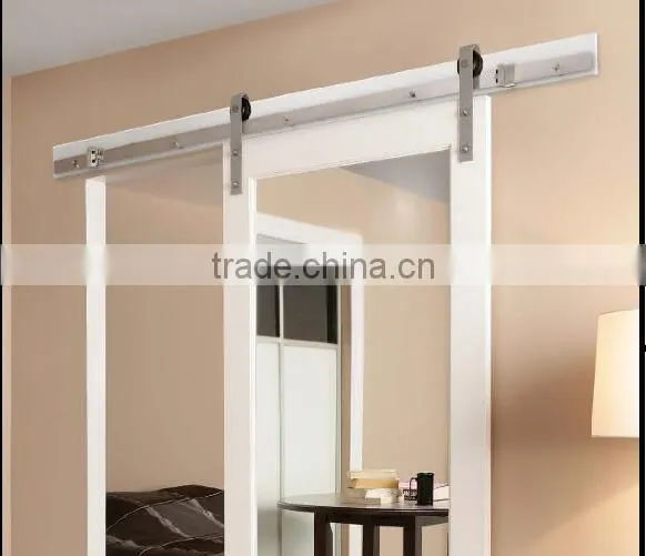 Stainless Steel 304 US Heavy Duty Rubber Hanging Sliding Door Roller Wheels and Track photo-2