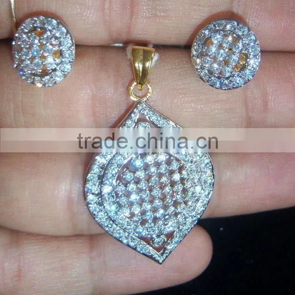 CZ Pendant Earring