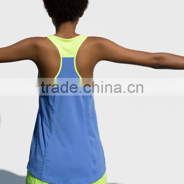 Wholesale Women Clothing Fitness Dry Fit Sports Running Tank Tops Singlet photo-2