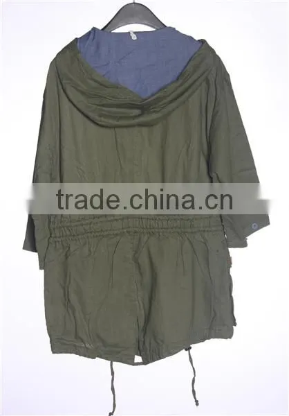 2014-2015 Women-long-coat-turkey Green Women Short Sleeve Jacket photo-6