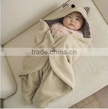 Cartoon Baby Coral Fleece Bathrobe
