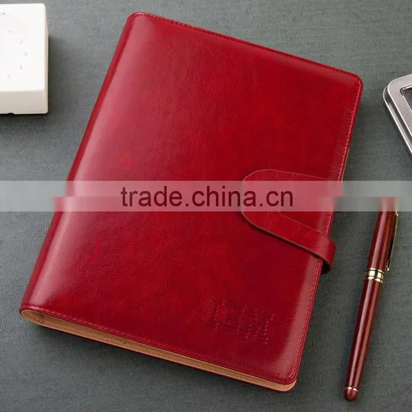 25K PU Leather Planner With Metal Buckle Custom Business Organizer Agenda Emboss/gold Stamp Logo photo-2
