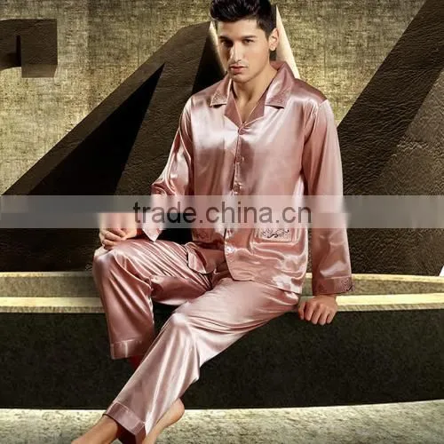 Imitation Silk Men Winter Pajama Set Different Size for Choice Solid More Colors for Choice 59347 photo-2